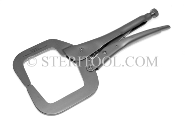 #10026NP - 10.5"(262mm) Stainless Steel Welding Clamp, Locking, No Pads. clamp, welding, stainless steel, locking pliers, fabrication